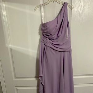 Lilac David’s Bridal dress